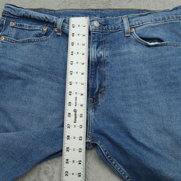 Levi's 505 Jeans Mens Size 38x30 Blue Regular Straight Stretch Denim Pants - Picture 16 of 16